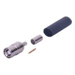 Conector SMB Macho de Anillo Plegable (PIN Hembra) para Cables RG-174/U, 8216, Niquel/Oro/Teflón.