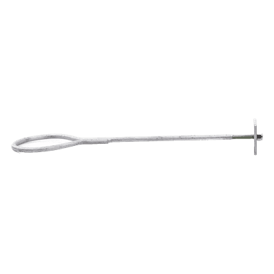 Ancla de Pared o Losa / Argolla 1/2' / Galvanizado por Inmersión / 64.4 cm (21.1 in) Largo / Torre hasta 30 m (98.4 ft)