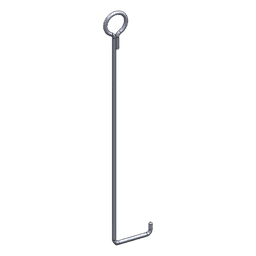 Ancla de piso para retenida para torre de 45 m, tipo piso con galvanizado por electrólisis