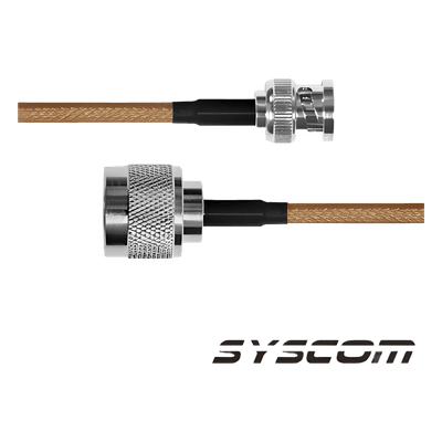 Cable RG-142/U de 60 cms, con conectores BNC Macho a N Macho.