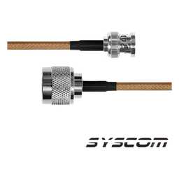 Cable RG-142/U de 60 cms, con conectores BNC Macho a N Macho.