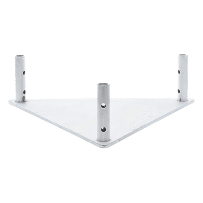 Base Triangular para Tramo STZ45 Galvanizado Electrolítico.