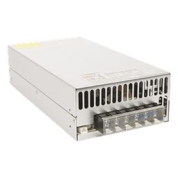 Fuente de poder industrial conmutada / 600W / 12Vcc / 50A / Entrada: 90-132Vca o 180-264Vca seleccionable / Ventilador incorporado