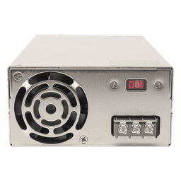 Fuente de poder industrial conmutada / 600W / 12Vcc / 50A / Entrada: 90-132Vca o 180-264Vca seleccionable / Ventilador incorporado