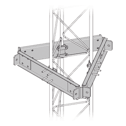 Estabilizador de Torre / 6 Puntos de Sujeción / Acero Galvanizado en Caliente / Antitorsión / Viento Severo / Antenas >1 m