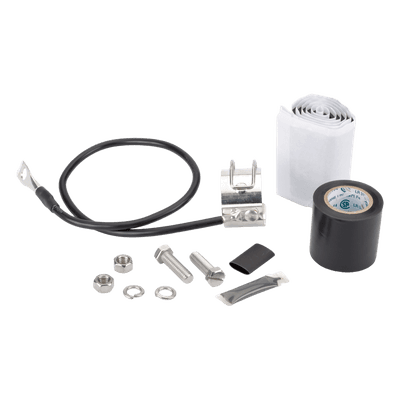Kit de Aterrizaje para Cable Coaxial 7/8" / Conductor Calibre 6 / Longitud 609.6 mm (24") / Acero Inoxidable / Terminal 1 o 2 Puntos