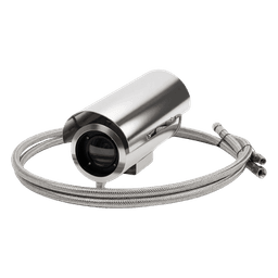 Gabinete Protector para Cámara Box / Acero Inoxidable Dual / IP68 / Enfriamiento por Agua 0.3-0.6 l/s / Operación hasta 250°C / Vidrio Frontal 65 mm