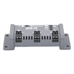 Controlador de Carga Solar PWM 10 A / 12 VCC / Desconexión Automática / IP22 / Protección Integral / Bajo Consumo 8 mA