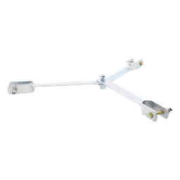 Brida para sujeción de retenida compatible con tramos STZ45, Galvanizado electrolítico.