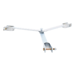 Brida para sujeción de retenida compatible con tramos STZ45, Galvanizado electrolítico.