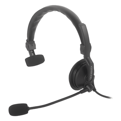 Diadema Ligera con Micrófono tipo Boom. Para la Serie de Radios G, 80, 100, 102, 302, 360, 150, 160, 180 y NXDN.