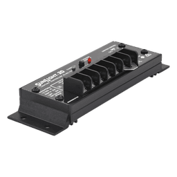 Controlador Solar para Iluminación / 20 A / 12 Vcc / 10 Opciones de Iluminación / Detección Automática Día/Noche / Regulación 14.1 V