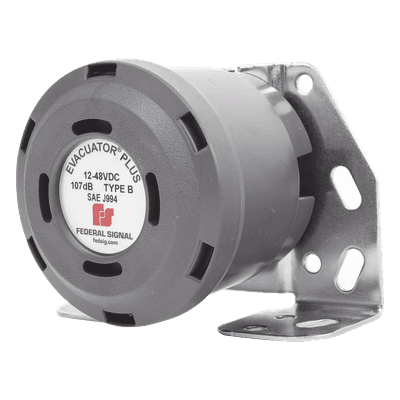 Alarma de Reversa Vehicular / 107 dB(A) / 12-48 Vcc / SAE J994 Type B / IP para Exteriores