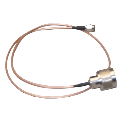 Jumper de 0.6 mt de longitud, cable RG-316 conector N macho en un extremo y al otro SMA inverso