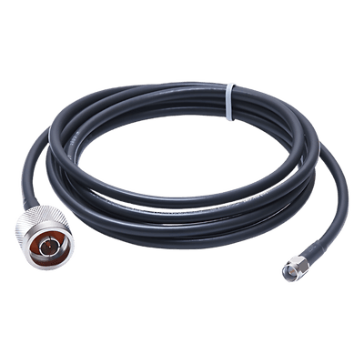 Jumper de 2 Metros (6.56 Pies) con Cable RG-58U-SYS Conector N Macho a SMA Macho