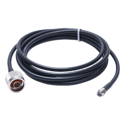 Jumper de 2 Metros (6.56 Pies) con Cable RG-58U-SYS Conector N Macho a SMA Macho