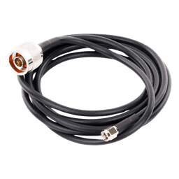 Jumper de 2 Metros (6.56 Pies) con Cable RG-58U-SYS Conector N Macho a SMA Macho
