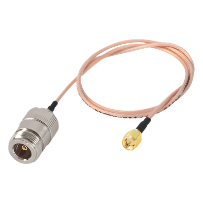 Jumper con Cable RG-316 conectores N Hembra / SMA Macho Inverso 60 cm.