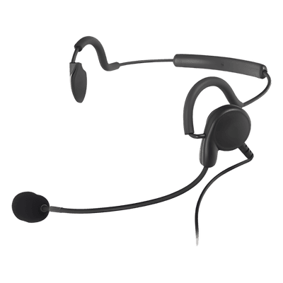 Diadema de Comunicación / Boom Flexible / Cancelación de Ruido / Cable Reforzado con Goma / PTT Fingertip / Compatible Kenwood Serie G