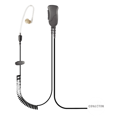 Micrófono de Solapa / Tubo Acústico / Cable Espiral 2.5' (0.76 m) / Transductor Bullet / DST / Condensador Electret