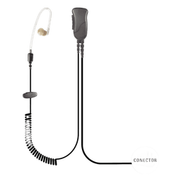 Micrófono de Solapa / Tubo Acústico / Cable Espiral 2.5' (0.76 m) / Transductor Bullet / DST / Condensador Electret