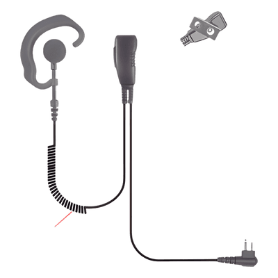 Micrófono de solapa de gancho suave para radios ICOM ICF-3/ ICF-4/ ICF-3S/ ICF4S/ IC-H2/ IC-H6