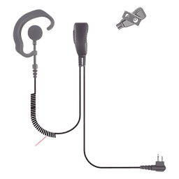 Micrófono de solapa de gancho suave para radios ICOM ICF-3/ ICF-4/ ICF-3S/ ICF4S/ IC-H2/ IC-H6