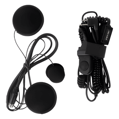 Micrófono para Casco / Condensador Eléctrico / Instalación Adhesiva / PTT de Anillo / Cable 2.1 m (7 ft)