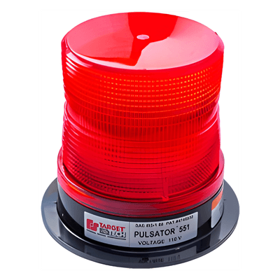 Estrobo PULSATOR 551 Plus, color rojo, montaje permanente