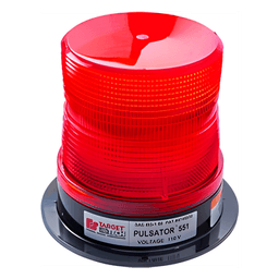 Estrobo PULSATOR 551 Plus, color rojo, montaje permanente