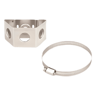 Adaptador de Sujetadores de Presión / Acero Inoxidable / Tubo 1 a 2 (25.4 a 50.8 mm) / Agujero Pasante 3/4' / Paquete 10 Piezas