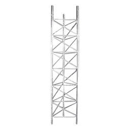Tramo de Torre de 3 m x 60 cm de Ancho (Tubo 1-1/4" Ced. 30), Galvanizado por Inmersión en Caliente, Hasta 99 m de Elevación.