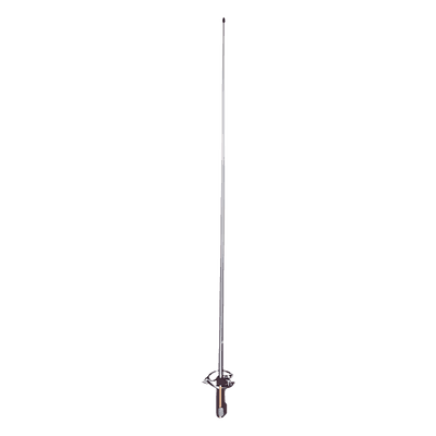 Antena Base para Banda Civil (CB), Ganacia de 3 dBi, Frecuencia 26.960 - 27.400 MHz, Ajuste manual de altura, Conector UHF-Hembra.