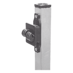 Poste de Paso para Cerca Electrificada / PTR Aluminio 1" / Altura 1.2 m (3.9 ft) / 5 Aisladores Incluidos / Resistente al Clima