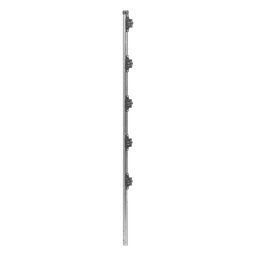 Poste de Paso de 1.2m para Cerca Electrificada.Tubo Galvanizado cal. 18 de 1"Diam. con Tapón y 5 Aisladores Instalados.