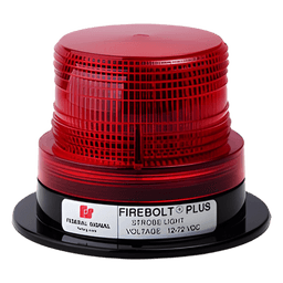 Estrobo rojo FireBolt Plus con tubo de reemplazo, 12-72 Vcc (2 Joules)
