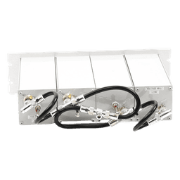 Duplexer VHF / 148-174 MHz / 4 Cavidades 4" / 600 kHz Separación / 350 W / 70 dB Aislamiento / 1.5 dB Pérdida / 19" Rack