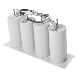Duplexer Pasa Banda-Rechazo de Banda, 400-470 MHz, 4 Cavidades (4"Dia.) 5 MHz, 250 Watt, N Hembra