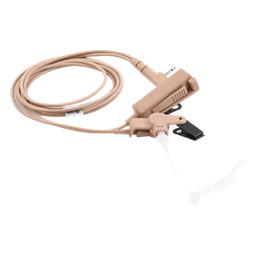 Kit Micrófono-Audífono Profesional / 2 Cables / Tubos Acústicos Transparentes / Compatible KENWOOD NX-340/320/420/TK-3230/3000/3402/3312/3360/3170 / PTT Integrado / VOX Modo Convencional