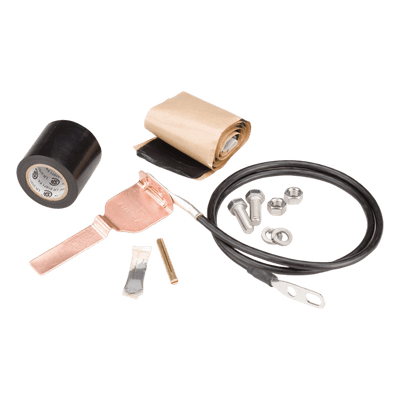 Kit de Puesta a Tierra / Cable Coaxial Corrugado 1-1/4 pulgadas / Conductor Calibre 6 / IP68 / 100kA / -40°C a +85°C