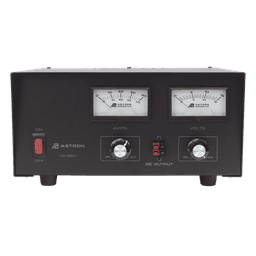 Fuente de poder 13.8Vcc, 35A, lineal, voltaje y corriente variable con medidores