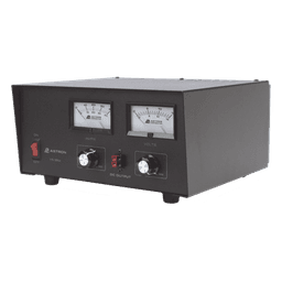 Fuente de poder 13.8Vcc, 35A, lineal, voltaje y corriente variable con medidores