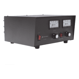 Fuente de poder 13.8Vcc, 35A, lineal, voltaje y corriente variable con medidores