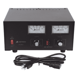 Fuente de poder 13.8Vcc, 35A, lineal, voltaje y corriente variable con medidores