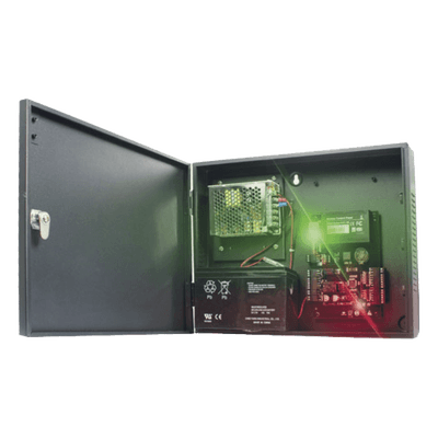 Panel de Control de Acceso 4 Puertas / 30,000 Tarjetas / TCP/IP RS485 / Gabinete y Fuente 12VCC 3A / Software ZKAccess 3.5
