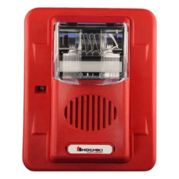 Sirena Estrobo / 24 Vcd / Multi-Candela 15-110 cd / Montaje en Pared / 100 dB / 3 Tonos Seleccionables