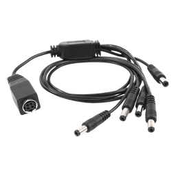 Cable con 5 Vías para Alimentar 4 Cámaras TurboHD y DVR TurboHD Epcom / Hikvision