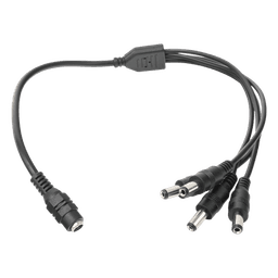 Cable con Conector Jack Hembra de 3.5 mm con 4 Salidas de Jack Macho (Divisor de Energía) / Tipo Pulpo / 4 Conectores Macho / 1 Conector Hembra / Jack de 3.5 mm