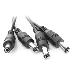 Cable con Conector Jack Hembra de 3.5 mm con 4 Salidas de Jack Macho (Divisor de Energía) / Tipo Pulpo / 4 Conectores Macho / 1 Conector Hembra / Jack de 3.5 mm