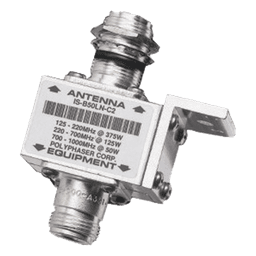 Protector Coaxial RF / 10 MHz a 1 GHz / 50 Ω / Conectores N Hembra / Bloqueo DC / 20 kA / 1,500 W